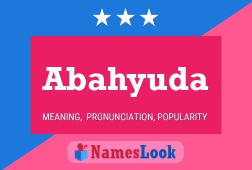 Abahyuda Name Poster