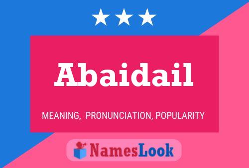 Abaidail Name Poster