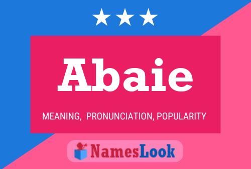 Abaie Name Poster