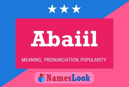 Abaiil Name Poster