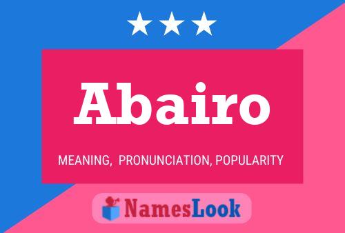 Abairo Name Poster