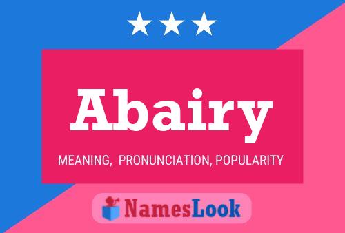 Abairy Name Poster