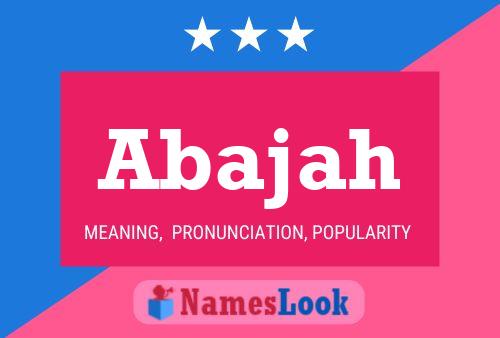 Abajah Name Poster