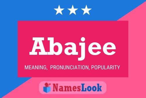 Abajee Name Poster