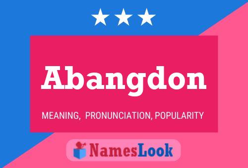 Abangdon Name Poster