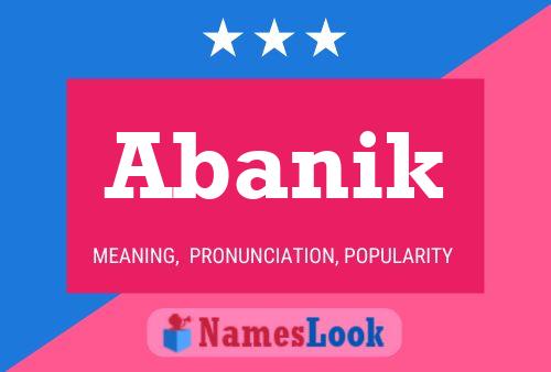 Abanik Name Poster