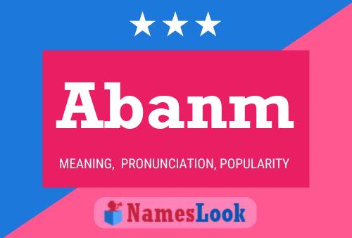 Abanm Name Poster