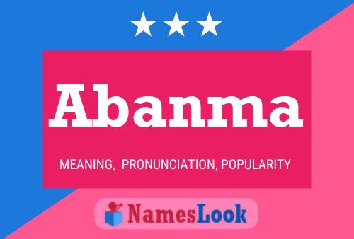 Abanma Name Poster