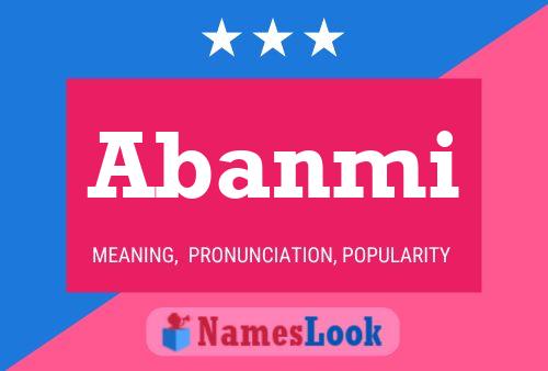 Abanmi Name Poster