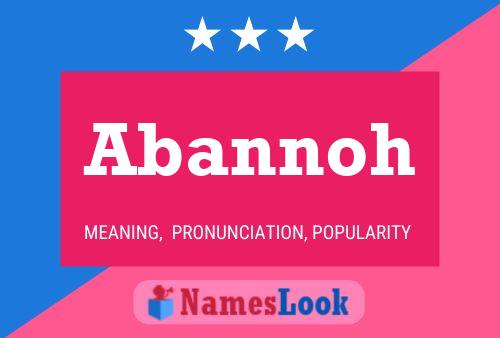 Abannoh Name Poster