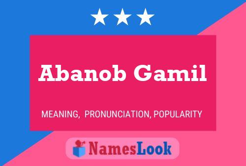 Abanob Gamil Name Poster