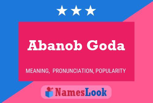 Abanob Goda Name Poster