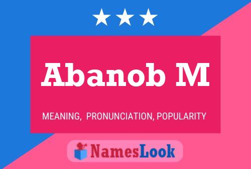 Abanob M Name Poster