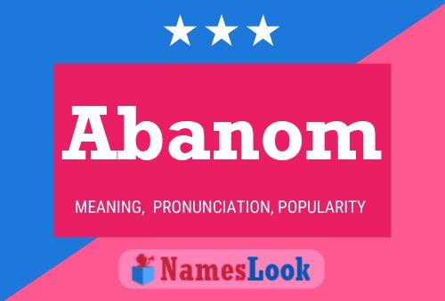 Abanom Name Poster