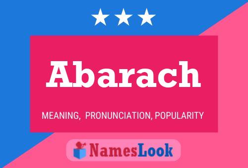 Abarach Name Poster