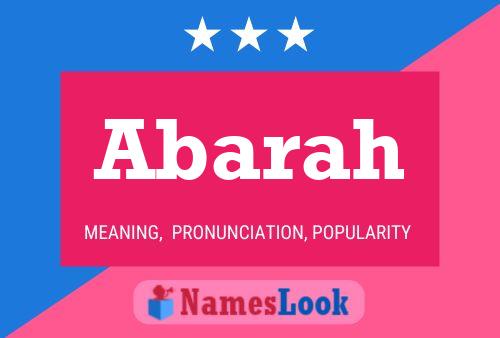 Abarah Name Poster