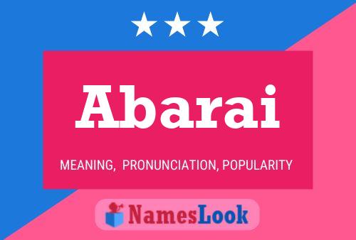 Abarai Name Poster