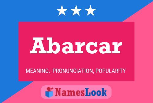 Abarcar Name Poster