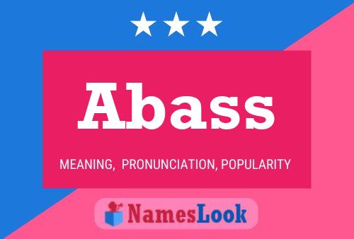 Abass Name Poster