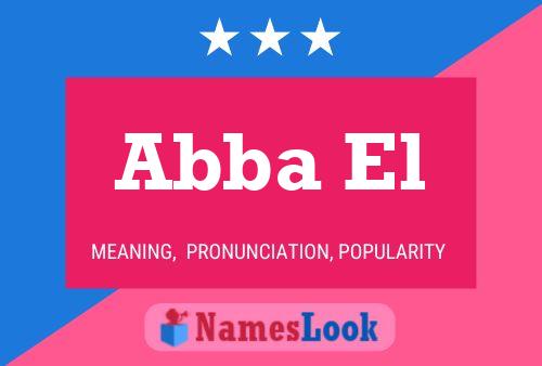 Abba El Name Poster