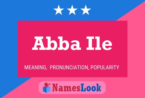 Abba Ile Name Poster