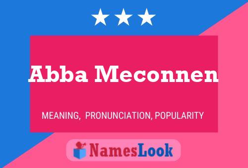 Abba Meconnen Name Poster