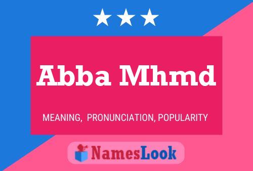 Abba Mhmd Name Poster