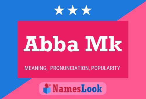 Abba Mk Name Poster