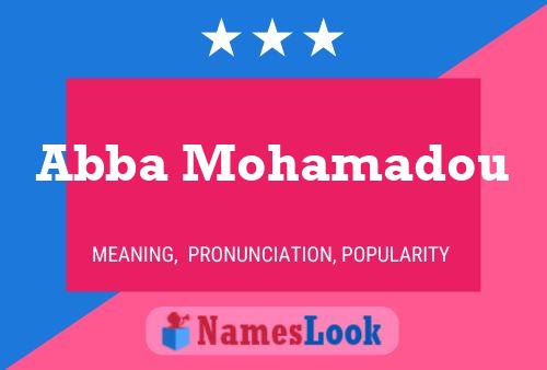 Abba Mohamadou Name Poster