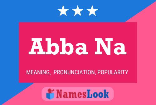 Abba Na Name Poster