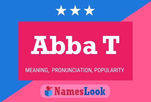 Abba T Name Poster