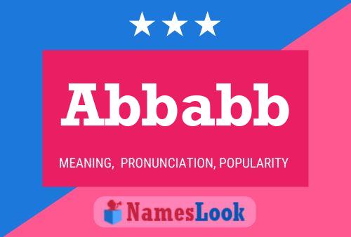 Abbabb Name Poster