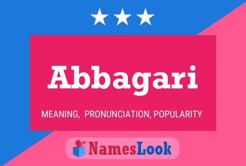 Abbagari Name Poster