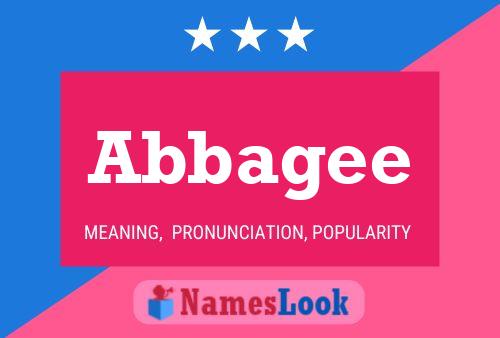 Abbagee Name Poster