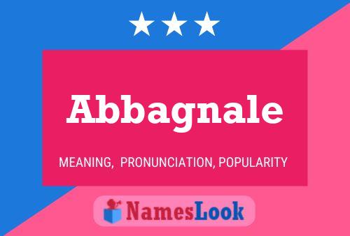 Abbagnale Name Poster