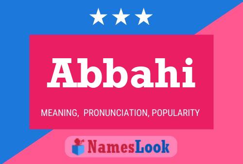 Abbahi Name Poster