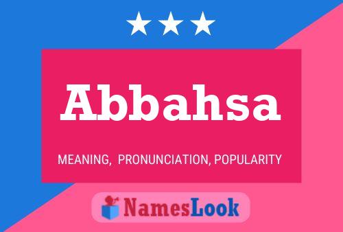 Abbahsa Name Poster