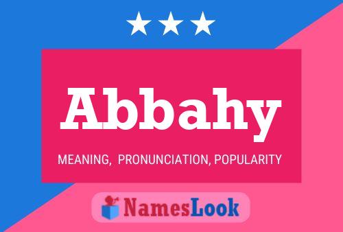 Abbahy Name Poster