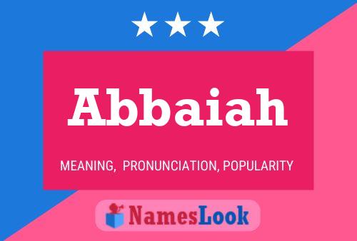 Abbaiah Name Poster