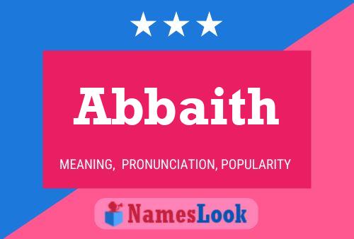 Abbaith Name Poster