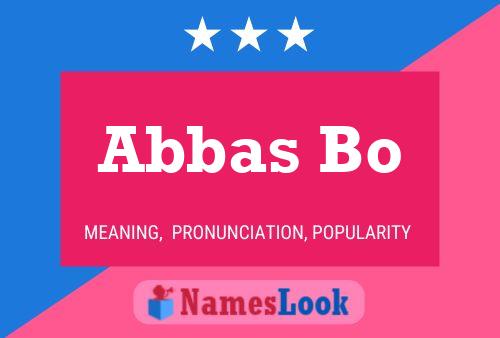 Abbas Bo Name Poster