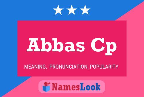 Abbas Cp Name Poster