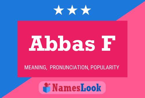 Abbas F Name Poster