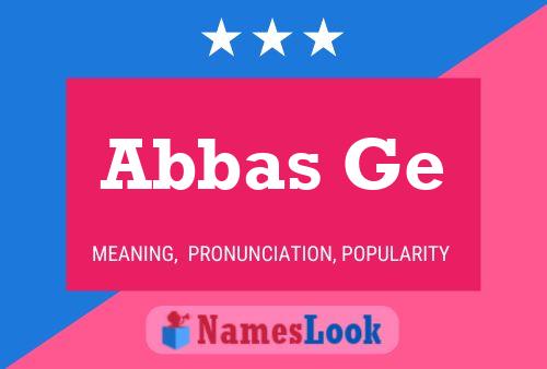 Abbas Ge Name Poster