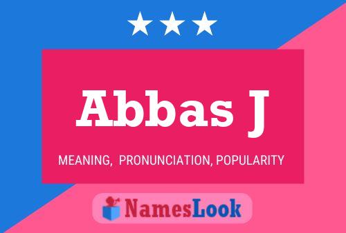 Abbas J Name Poster