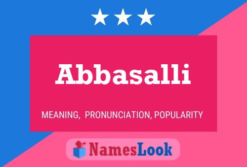 Abbasalli Name Poster