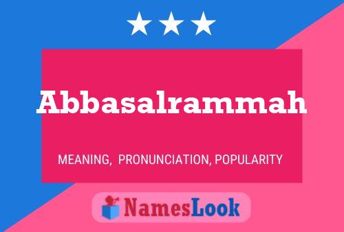 Abbasalrammah Name Poster