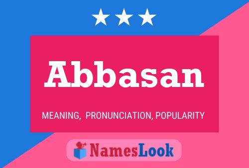 Abbasan Name Poster