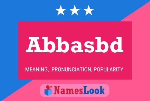 Abbasbd Name Poster