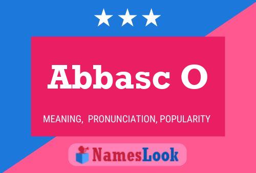 Abbasc O Name Poster